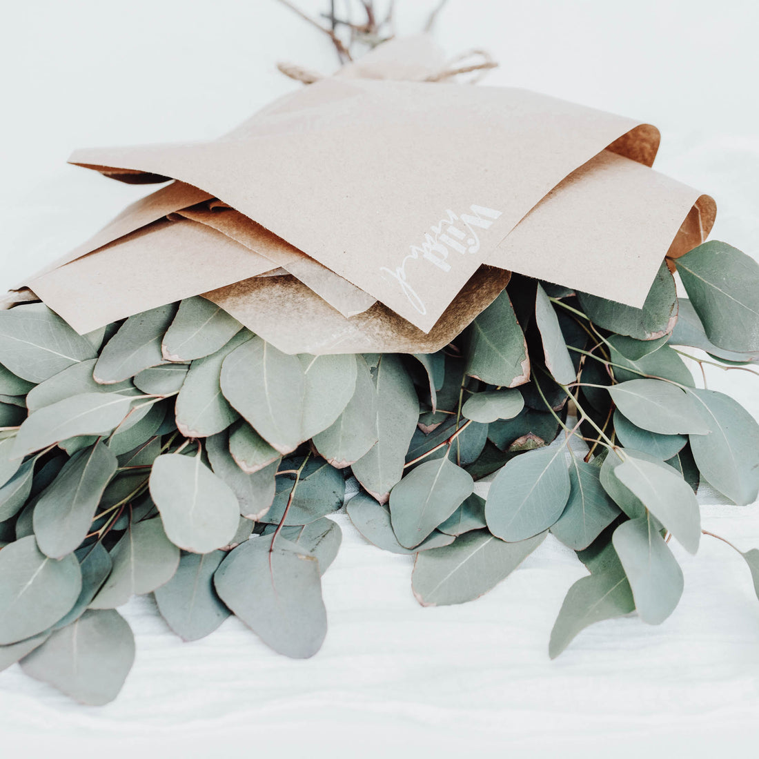 Eucaplytus Wrapped Bouquet