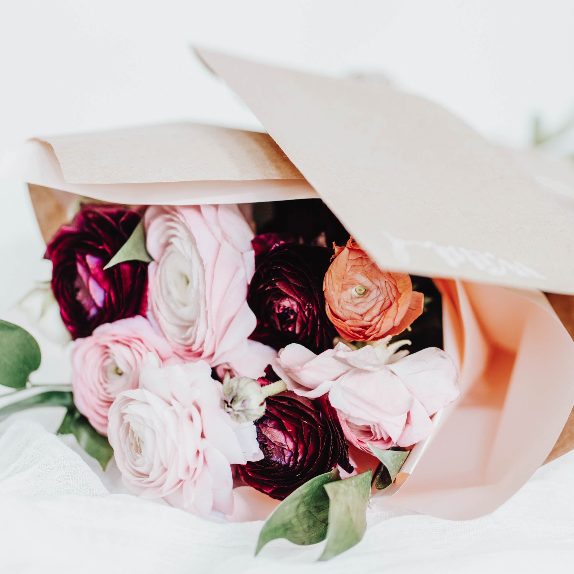 Ranunculus Wrapped Bouquet