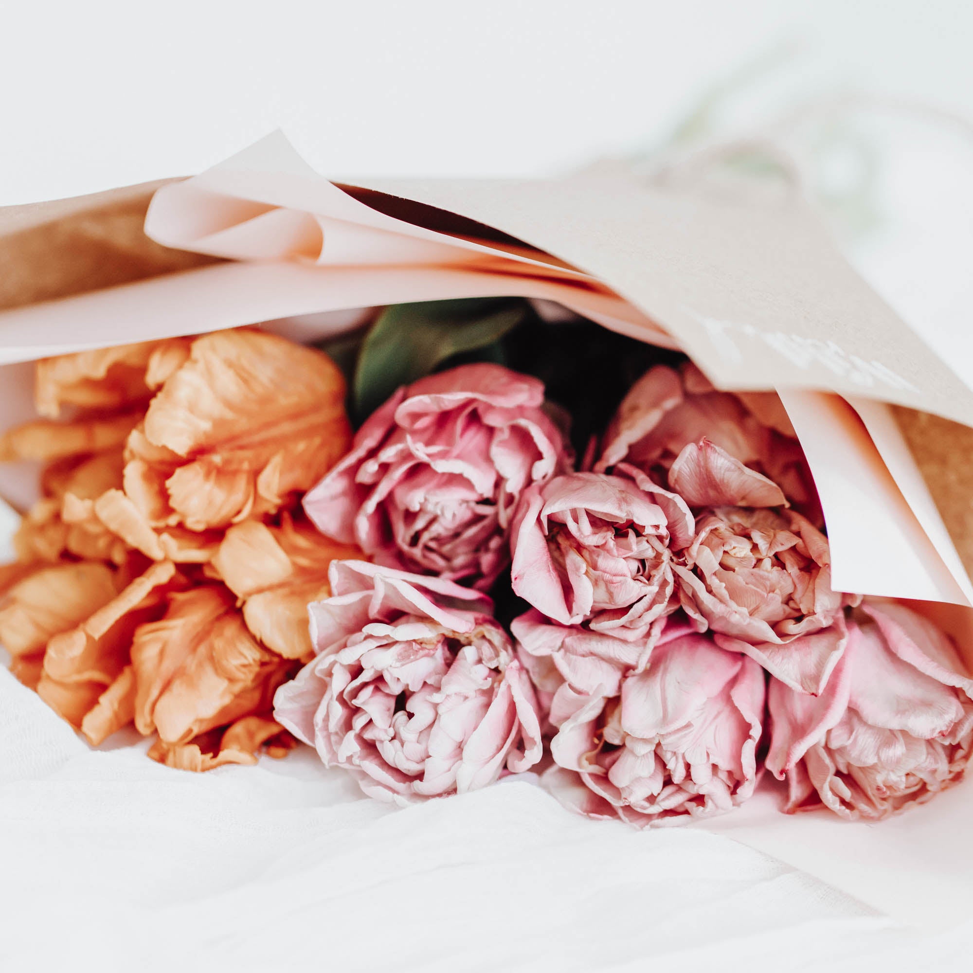 Tulip Wrapped Bouquet