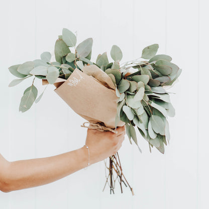 Eucaplytus Wrapped Bouquet