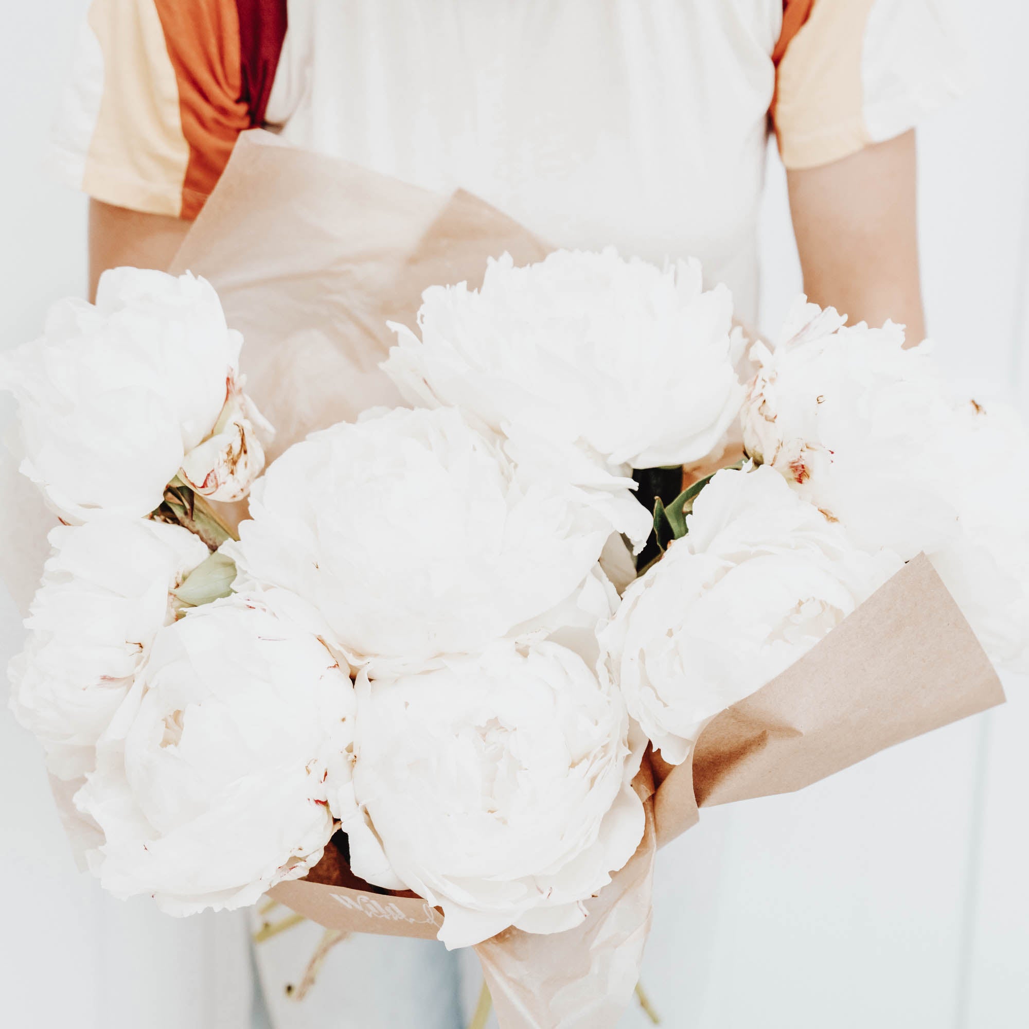 Peony Wrapped Bouquet